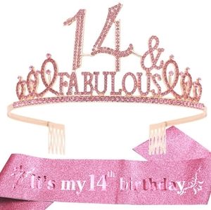 14th Birthday Crown and Sash New
